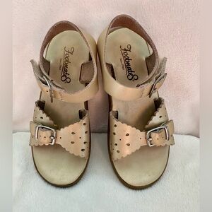 FootMates Kids Leather Sandals - Soft Gold